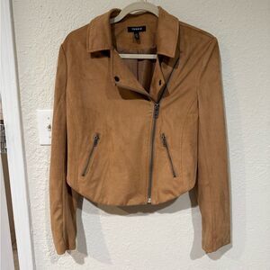 Torrid Brown Faux Suede Jacket